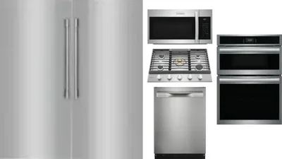 6 Piece Package Includes Refrigerator, Freezer, Cooktop, Wall Oven, Microwave And Dishwasher
