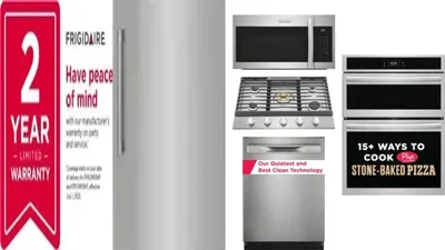6 Piece Package Includes Refrigerator, Freezer, Cooktop, Wall Oven, Microwave And Dishwasher