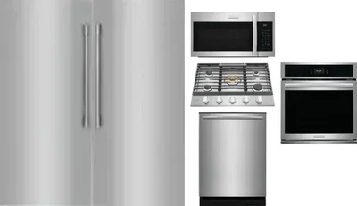 6 Piece Package Includes Refrigerator, Freezer, Cooktop, Wall Oven, Microwave And Dishwasher