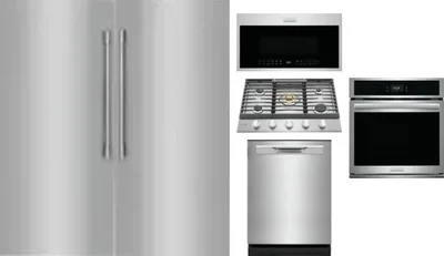 6 Piece Package Includes Refrigerator, Freezer, Cooktop, Wall Oven, Microwave And Dishwasher