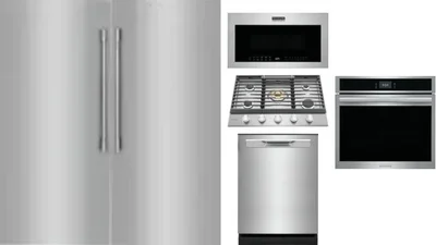 6 Piece Package Includes Refrigerator, Freezer, Cooktop, Wall Oven, Microwave And Dishwasher
