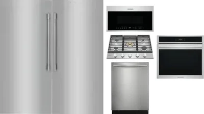 6 Piece Package Includes Refrigerator, Freezer, Cooktop, Wall Oven, Microwave And Dishwasher