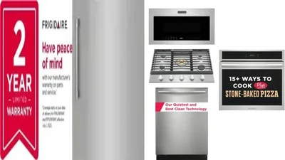 6 Piece Package Includes Refrigerator, Freezer, Cooktop, Wall Oven, Microwave And Dishwasher