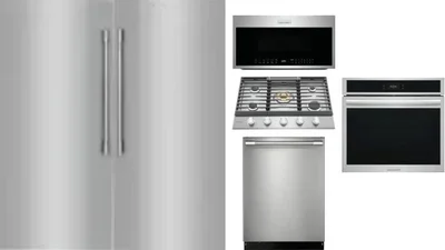 6 Piece Package Includes Refrigerator, Freezer, Cooktop, Wall Oven, Microwave And Dishwasher
