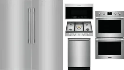 6 Piece Package Includes Refrigerator, Freezer, Cooktop, Wall Oven, Microwave And Dishwasher