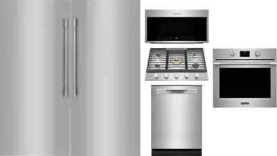 6 Piece Package Includes Refrigerator, Freezer, Cooktop, Wall Oven, Microwave And Dishwasher