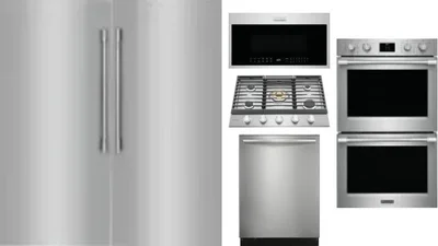 6 Piece Package Includes Refrigerator, Freezer, Cooktop, Wall Oven, Microwave And Dishwasher