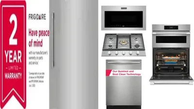 6 Piece Package Includes Refrigerator, Freezer, Cooktop, Wall Oven, Microwave And Dishwasher