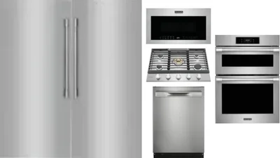 6 Piece Package Includes Refrigerator, Freezer, Cooktop, Wall Oven, Microwave And Dishwasher
