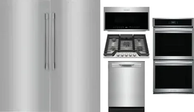 6 Piece Package Includes Refrigerator, Freezer, Cooktop, Wall Oven, Microwave And Dishwasher