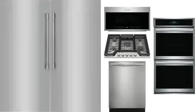 6 Piece Package Includes Refrigerator, Freezer, Cooktop, Wall Oven, Microwave And Dishwasher