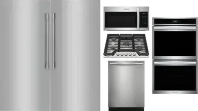 6 Piece Package Includes Refrigerator, Freezer, Cooktop, Wall Oven, Microwave And Dishwasher