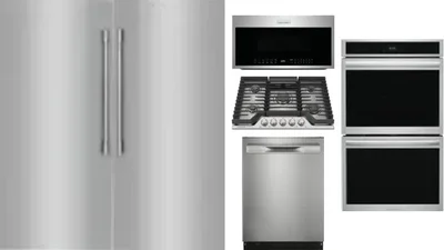 6 Piece Package Includes Refrigerator, Freezer, Cooktop, Wall Oven, Microwave And Dishwasher