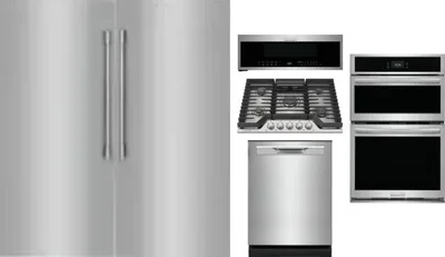 6 Piece Package Includes Refrigerator, Freezer, Cooktop, Wall Oven, Microwave And Dishwasher