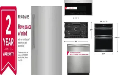 6 Piece Package Includes Refrigerator, Freezer, Cooktop, Wall Oven, Microwave And Dishwasher