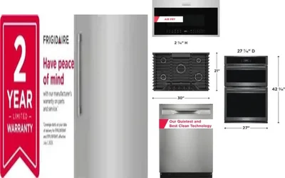 6 Piece Package Includes Refrigerator, Freezer, Cooktop, Wall Oven, Microwave And Dishwasher