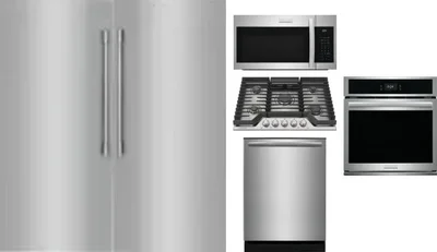 6 Piece Package Includes Refrigerator, Freezer, Cooktop, Wall Oven, Microwave And Dishwasher