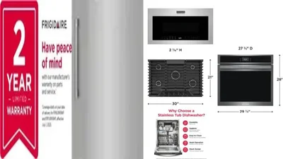 6 Piece Package Includes Refrigerator, Freezer, Cooktop, Wall Oven, Microwave And Dishwasher