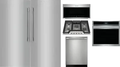 6 Piece Package Includes Refrigerator, Freezer, Cooktop, Wall Oven, Microwave And Dishwasher