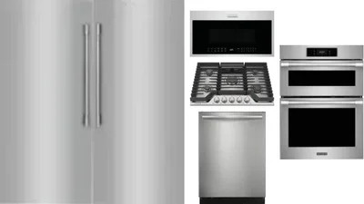 6 Piece Package Includes Refrigerator, Freezer, Cooktop, Wall Oven, Microwave And Dishwasher