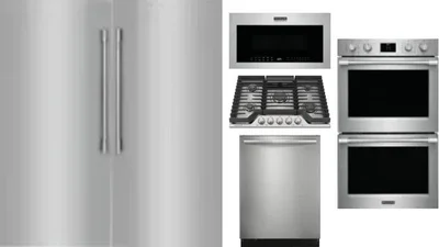 6 Piece Package Includes Refrigerator, Freezer, Cooktop, Wall Oven, Microwave And Dishwasher