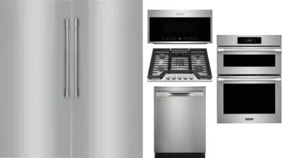 6 Piece Package Includes Refrigerator, Freezer, Cooktop, Wall Oven, Microwave And Dishwasher