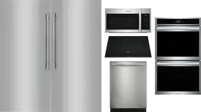 6 Piece Package Includes Refrigerator, Freezer, Cooktop, Wall Oven, Microwave And Dishwasher
