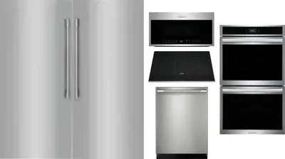 6 Piece Package Includes Refrigerator, Freezer, Cooktop, Wall Oven, Microwave And Dishwasher