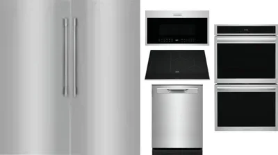 6 Piece Package Includes Refrigerator, Freezer, Cooktop, Wall Oven, Microwave And Dishwasher