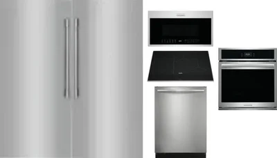 6 Piece Package Includes Refrigerator, Freezer, Cooktop, Wall Oven, Microwave And Dishwasher