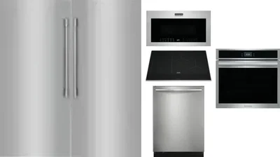 6 Piece Package Includes Refrigerator, Freezer, Cooktop, Wall Oven, Microwave And Dishwasher