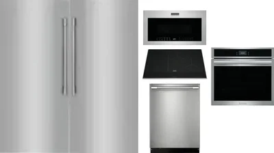 6 Piece Package Includes Refrigerator, Freezer, Cooktop, Wall Oven, Microwave And Dishwasher