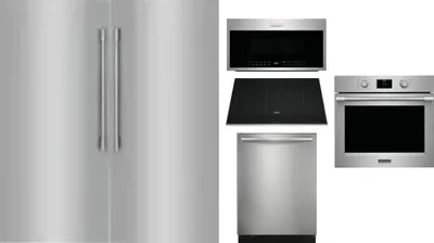 6 Piece Package Includes Refrigerator, Freezer, Cooktop, Wall Oven, Microwave And Dishwasher