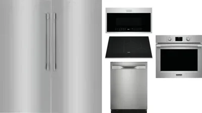 6 Piece Package Includes Refrigerator, Freezer, Cooktop, Wall Oven, Microwave And Dishwasher