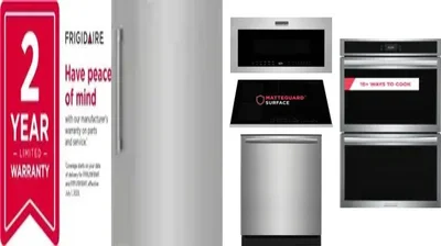 6 Piece Package Includes Refrigerator, Freezer, Cooktop, Wall Oven, Microwave And Dishwasher