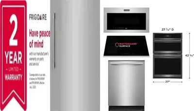 6 Piece Package Includes Refrigerator, Freezer, Cooktop, Wall Oven, Microwave And Dishwasher