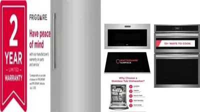 6 Piece Package Includes Refrigerator, Freezer, Cooktop, Wall Oven, Microwave And Dishwasher