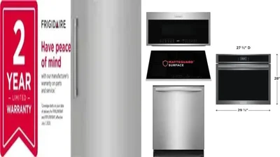 6 Piece Package Includes Refrigerator, Freezer, Cooktop, Wall Oven, Microwave And Dishwasher