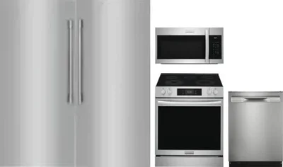 5 Piece Package Includes Refrigerator, Freezer, Range, Microwave And Dishwasher