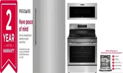 5 Piece Package Includes Refrigerator, Freezer, Range, Microwave And Dishwasher