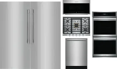 6 Piece Package Includes Refrigerator, Freezer, Cooktop, Wall Oven, Microwave And Dishwasher