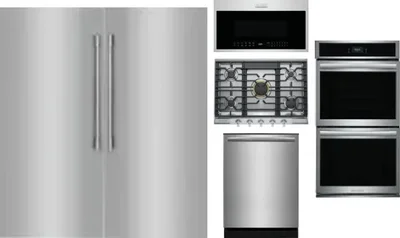 6 Piece Package Includes Refrigerator, Freezer, Cooktop, Wall Oven, Microwave And Dishwasher