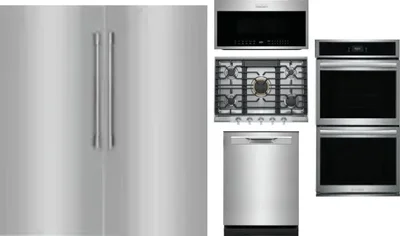 6 Piece Package Includes Refrigerator, Freezer, Cooktop, Wall Oven, Microwave And Dishwasher
