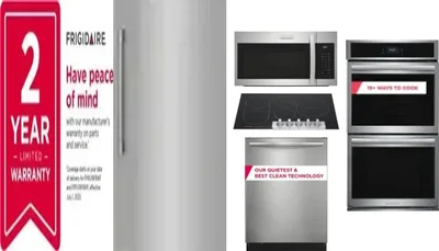 6 Piece Package Includes Refrigerator, Freezer, Cooktop, Wall Oven, Microwave And Dishwasher