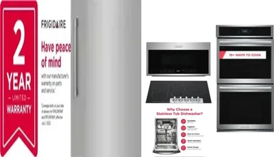6 Piece Package Includes Refrigerator, Freezer, Cooktop, Wall Oven, Microwave And Dishwasher