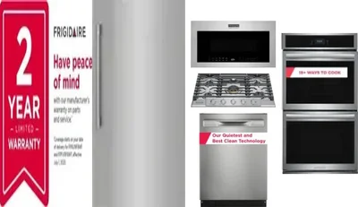 6 Piece Package Includes Refrigerator, Freezer, Cooktop, Wall Oven, Microwave And Dishwasher