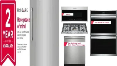 6 Piece Package Includes Refrigerator, Freezer, Cooktop, Wall Oven, Microwave And Dishwasher