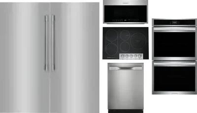 6 Piece Package Includes Refrigerator, Freezer, Cooktop, Wall Oven, Microwave And Dishwasher