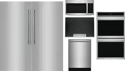 6 Piece Package Includes Refrigerator, Freezer, Cooktop, Wall Oven, Microwave And Dishwasher