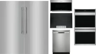 6 Piece Package Includes Refrigerator, Freezer, Cooktop, Wall Oven, Microwave And Dishwasher